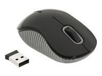 Targus Wireless Compact Laser - Mus - höger- och vänsterhänta - laser - trådlös - 2.4 GHz - trådlös USB-mottagare - svart AMW55EU