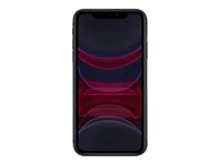 Apple iPhone 11 - 4G smartphone - dual-SIM / Internminne 64 GB - LCD-skärm - 6.1" - 1792 x 828 pixlar - 2 bakre kameror 12 MP, 12 MP - front camera 12 MP - svart MHDA3QN/A
