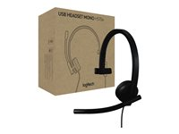 Logitech H570e - Headset - på örat - kabelansluten - USB-A - Certifierad för Microsoft-teams 981-001426