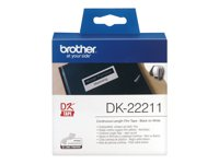 Brother DK-22211 - Vit - Rulle (2,9 cm x 15,2 m) etiketter - för Brother QL-1050, 1110, 500, 550, 560, 570, 580, 600, 650, 700, 710, 720, 820 DK22211