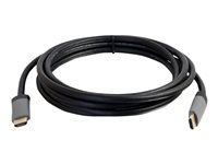 C2G 10ft 4K HDMI Cable with Ethernet - High Speed - In-Wall CL-2 Rated - HDMI-kabel med Ethernet - HDMI hane till HDMI hane - 3.05 m - skärmad - svart - stöd för 4K 50628