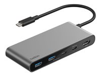 Belkin CONNECT - Dockningsstation - för laptop, smartmobil, surfplatta - USB-C - HDMI AVC023HQSGY