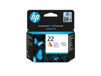 HP 22 - Färg (cyan, magenta, gul) - original - bläckpatron - för Deskjet F2185, F2187, F2210, F2235, F2240, F2275, F2280, F2290, F375, F4175, F4190, F4194 C9352AE#UUS