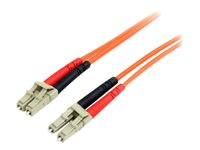 StarTech.com 2m Fiber Optic Cable - Multimode Duplex 62.5/125 - LSZH - LC/LC - OM1 - LC to LC Fiber Patch Cable (FIBLCLC2) - Patch-kabel - LC multiläge (hane) till LC multiläge (hane) - 2 m - 2 m - fiberoptisk - duplex - 62,5/125 mikron - orange FIBLCLC2