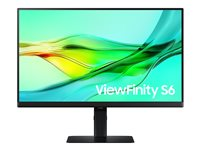 Samsung ViewFinity S6 S24D604UAU - S60UD Series - LED-skärm - QHD - 24" - HDR LS24D604UAUXEN