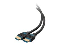 C2G 2ft 4K HDMI Cable - Performance Series Cable - Ultra Flexible - M/M - HDMI-kabel - HDMI hane till HDMI hane - 60 cm - svart C2G10375