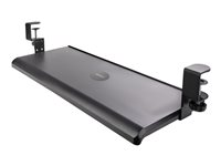 StarTech.com Under-Desk Keyboard Tray, Clamp-on Keyboard Holder, Supports up to 12kg (26.5lb), Sliding Keyboard and Mouse Drawer with C-Clamps, Height Adjustable Keyboard Tray - Black - Ergonomic Keyboard Tray (KEYBOARD-TRAY-CLAMP1) - Tangentbordsfack - kan monteras under bord - svart KEYBOARD-TRAY-CLAMP1