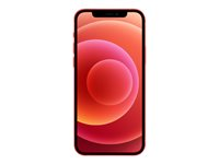 Apple iPhone 12 - (PRODUCT) RED - 5G smartphone - dual-SIM / Internminne 64 GB - OLED-skärm - 6.1" - 2532 x 1170 pixlar - 2 bakre kameror 12 MP, 12 MP - front camera 12 MP - röd MGJ73QN/A