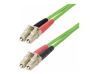 StarTech.com 1m (3ft) LC to LC (UPC) OM5 Multimode Fiber Optic Cable, 50/125µm Duplex LOMMF Zipcord, VCSEL, 40G/100G, Bend Insensitive, Low Insertion Loss, LSZH Fiber Patch Cord - Patch-kabel - LC/UPC-multiläge (hane) till LC/UPC-multiläge (hane) - 1 m - 1 m - 2.9 mm - fiberoptisk - duplex - 50/125 mikron - OM5 - halogenfri, upp till 100 Gbps dataöverföringshastighet - grön LCLCL-1M-OM5-FIBER