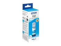 Epson EcoTank 112 - 70 ml - cyan - original - påfyllnadsbläck - för EcoTank L11160, L15150, L15160, L6460, L6490, L6550, L6570, L6580; EcoTank Pro L15180 C13T06C24A