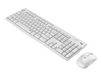 Logitech MK295 Silent - Sats med tangentbord och mus - trådlös - 2.4 GHz - hela norden - offwhite 920-009830