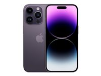 Apple iPhone 14 Pro - 5G smartphone - dual-SIM / Internminne 128 GB - OLED-skärm - 6.1" - 2556 x 1179 pixlar (120 Hz) - 3 st. bakre kameror 48 MP, 12 MP, 12 MP - front camera 12 MP - mörklila MQ0G3QN/A