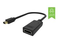 VISION - Videokort - Mini DisplayPort hane till HDMI hona - svart - stöd för 4K TC-MDPHDMI/BL