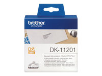 Brother DK-11201 - Svart på vitt - 29 x 90 mm 400 etikett (er) (1 rulle/rullar x 400 adresslappar - för Brother QL-1050, QL-500, QL-550, QL-560, QL-570, QL-600, QL-650, QL-710, QL-720, QL-820 DK11201