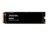 Micron 2500 - SSD - krypterat - 1 TB - inbyggd - M.2 2280 - PCIe 4.0 (NVMe) - 256 bitars AES MTFDKBA1T0QGN-1BN1AABYYR