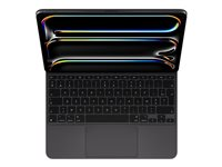 Apple Magic Keyboard - Tangentbord och foliefodral - med pekdyna - bakgrundsbelyst - Apple Smart connector - AZERTY - fransk - svart MWR53F/A