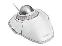 Kensington Orbit with Scroll Ring - Styrkula - höger- och vänsterhänta - optisk - 2 knappar - kabelansluten - USB - vit, silver K72500WW
