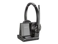 Poly Savi 8220 Office - Savi 8200 series - headset - på örat - DECT - trådlös - aktiv brusradering - svart - Zoomcertifierad 8D3J2AA