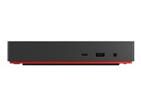 Lenovo ThinkPad Universal USB-C Smart Dock - ThinkSmart Edition - Dockningsstation - USB-C - HDMI, DP - 1GbE - 135 Watt - CRU - Europa 40BN0135EU
