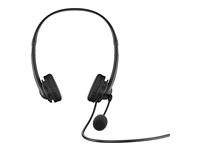 HP G2 - Headset - på örat - kabelansluten - USB - skuggsvart 428K6AA