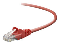 Belkin - Patch-kabel - RJ-45 (hane) till RJ-45 (hane) - 1 m - UTP - CAT 5e - formpressad, hakfri - röd - för Omniview SMB 1x16, SMB 1x8; OmniView SMB CAT5 KVM Switch A3L791B01M-REDS