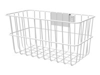 Compulocks Basket for Rolling Rise Stand - Monteringskomponent (korg) - vit - monterbar på vagn - för Compulocks iPad 10.2-inch; Maclocks Rise Freedom Enclosed Rolling Kiosk RF02BKTW