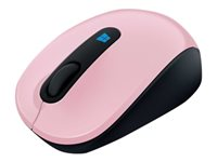 Microsoft Sculpt Mobile Mouse - Mus - höger- och vänsterhänta - optisk - 3 knappar - trådlös - 2.4 GHz - trådlös USB-mottagare - ljus orkidé 43U-00019