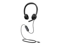 Microsoft Modern USB-C Headset for Business - Headset - på örat - kabelansluten - USB-C - svart - Certifierad för Microsoft-teams I6S-00008