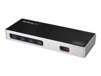 StarTech.com USB-C och USB-A dockningsstation - Dubbla skärmar 4K 60 Hz dockningsstation DisplayPort + HDMI - Hybrid USB 3.0 dockningsstation för bärbara datorer med USB-C eller USB-A - 6x USB Type-A, GbE - USB 3.1 Gen 1 - Mac/Windows - Dockningsstation - USB-C / Thunderbolt 3 - 2 x HDMI - 1GbE - för P/N: ARMBARDUO, ARMBARDUOV, ARMDUAL30, ARMDUALV, ARMSLIMDUO, DK30ADD, SVA20N2NEUA, TB33A1C DK30A2DH