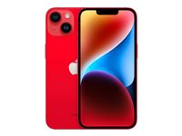 Apple iPhone 14 - (PRODUCT) RED - 5G smartphone - dual-SIM / Internminne 512 GB - OLED-skärm - 6.1" - 2532 x 1170 pixlar - 2 bakre kameror 12 MP, 12 MP - front camera 12 MP - röd MPXG3QN/A