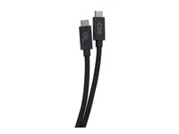 C2G 3.3ft (1m) USB 4.0 USB-C to C (48V 5A) 240W Charging Cable-Black - USB-kabel - 24 pin USB-C (hane) till 24 pin USB-C (hane) - Thunderbolt 4 - 90 V - 5 A - 1 m - USB-strömförsörjning (240W), 8K60Hz stöd, 4K60Hz stöd, stöd för Gigabit Ethernet - svart C2G54552