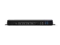 Eaton Tripp Lite series 4-Port DisplayPort KVM with Dual Console Ports (DP and HDMI), 4K 60Hz 4:4:4, DP1.4 with IR Remote - Omkopplare för tangentbord/video/mus/ljud/USB - 4 x KVM/ljud/USB - 1 lokal användare - skrivbordsmodell B005-DPUA4