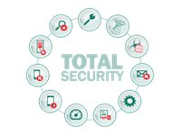 Kaspersky Total Security for Business - Förnyelse av abonnemangslicens (2 år) - 1 nod - volym - Nivå P (25-49) - Europa KL4869XAPDR