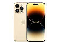 Apple iPhone 14 Pro Max - 5G smartphone - dual-SIM / Internminne 256 GB - OLED-skärm - 6.7" - 2796 x 1290 pixels (120 Hz) - 3 st. bakre kameror 48 MP, 12 MP, 12 MP - front camera 12 MP - guld MQ9W3QN/A