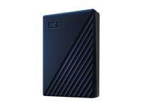 WD My Passport for Mac WDBK6C0060BBL - Hårddisk - krypterat - 6 TB - extern (portabel) - USB 3.2 Gen 1 - 256 bitars AES - blå WDBK6C0060BBL-WESN
