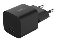 Belkin BoostCharge - Strömadapter - PPS-teknik - 25 Watt - PD 3.1/PPS, Fast Charge (USB-C) WCA012KQBK