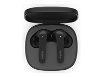 Belkin SoundForm Flow - True wireless-hörlurar med mikrofon - inuti örat - Bluetooth - aktiv brusradering - svart AUC006BTBK