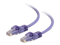 C2G Cat6 Booted Unshielded (UTP) Network Patch Cable - Patch-kabel - RJ-45 (hane) till RJ-45 (hane) - 3 m - UTP - CAT 6 - formpressad, hakfri, tvinnad - lila 83634