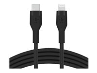 Belkin BoostCharge - Lightning-kabel - 24 pin USB-C hane till Lightning hane - 2 m - svart CAA009BT2MBK