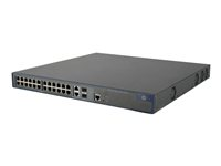 HPE 3100-24-PoE v2 EI Switch - Switch - Administrerad - 24 x 10/100 (PoE) + 2 x kombinations-Gigabit SFP - rackmonterbar - PoE JD313B#ABB