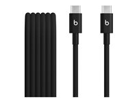 Beats - USB-kabel - 24 pin USB-C (hane) till 24 pin USB-C (hane) - USB 2.0 - 1.5 m - Snabbladdning upp till 60 W - bultsvart MDGA4ZM/A
