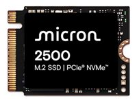 Micron 2500 - SSD - krypterat - 2 TB - inbyggd - M.2 2230 - PCIe 4.0 (NVMe) - 256 bitars AES MTFDKBK2T0QGN-1BN1AABYYR