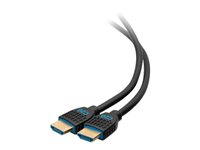 C2G 1ft 4K HDMI Cable - Performance Series Cable - Ultra Flexible - M/M - HDMI-kabel - HDMI hane till HDMI hane - 30 cm - svart C2G10373