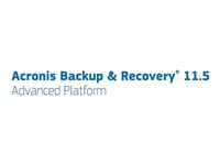 Acronis Backup & Recovery Advanced Server SBS Edition - (v. 11.5) - konkurrentuppgraderingslicens + 1 Year Advantage Premier - 1 server - volym - 1-9 licenser - ESD - Win - engelska - med Universal Restore TICNSPENS71