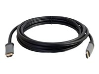 C2G 3ft 4K HDMI Cable with Ethernet - High Speed - In-Wall CL-2 Rated - M/M - HDMI-kabel med Ethernet - HDMI hane till HDMI hane - 91.4 cm - skärmad - svart - stöd för 4K 50625