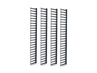 APC - Rackpanel för kabelhantering - svart - 48U - TAA-kompatibel (paket om 4) - för P/N: NBPD0160A, NBWL0355A, SMX3000HV-BR, SMX3000LV2U-BR, SRT1000RMXLI, SRT1000RMXLI-NC AR7737