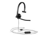 Logitech H570e - Headset - på örat - kabelansluten - USB-C - Certifierad för Microsoft-teams 981-001427