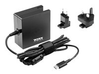 PORT - Strömadapter - 65 Watt - Storbritannien, Europa 900097