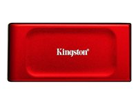 Kingston XS1000 - SSD - 2 TB - extern (portabel) - USB 3.2 Gen 2 (USB-C kontakt) - röd SXS1000R/2000G