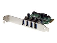 StarTech.com PCI Express PCIe SuperSpeed USB 3.0-kontrollerkortadapter med 4 portar och UASP - SATA-ström - USB-adapter - PCIe - USB 3.0 x 4 - för P/N: BNDTB10GI, BNDTB210GSFP, BNDTB410GSFP, BNDTB4M2E1, BNDTBUSB3142, HBS304A24A PEXUSB3S4V